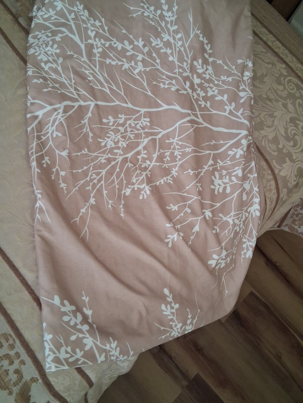 Hotel 5th Ave Full Sheet Set. NIB Brown/Cream - Picture 3 of 8